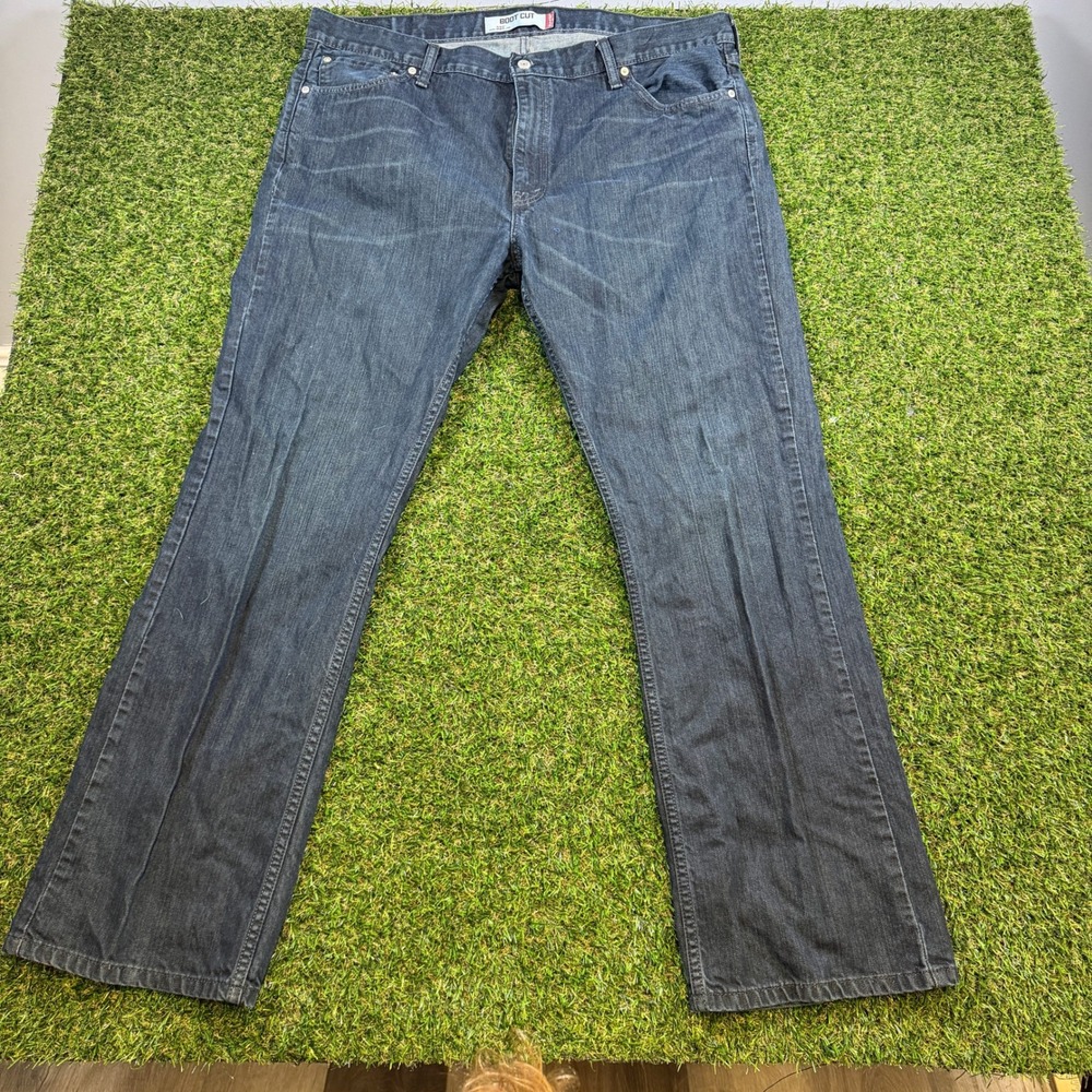 Levis 527 Slim Bootcut Jeans Mens 42x32 Dark Wash Indigo Denim 055270246